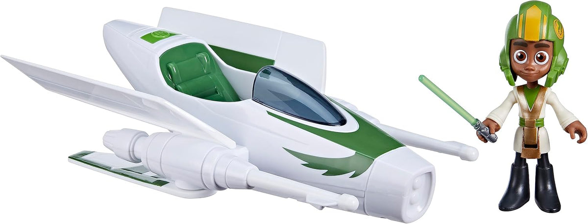 Star Wars Young Jedi Adventures Figure and Vehicle Set KAI BRIGHTSTAR