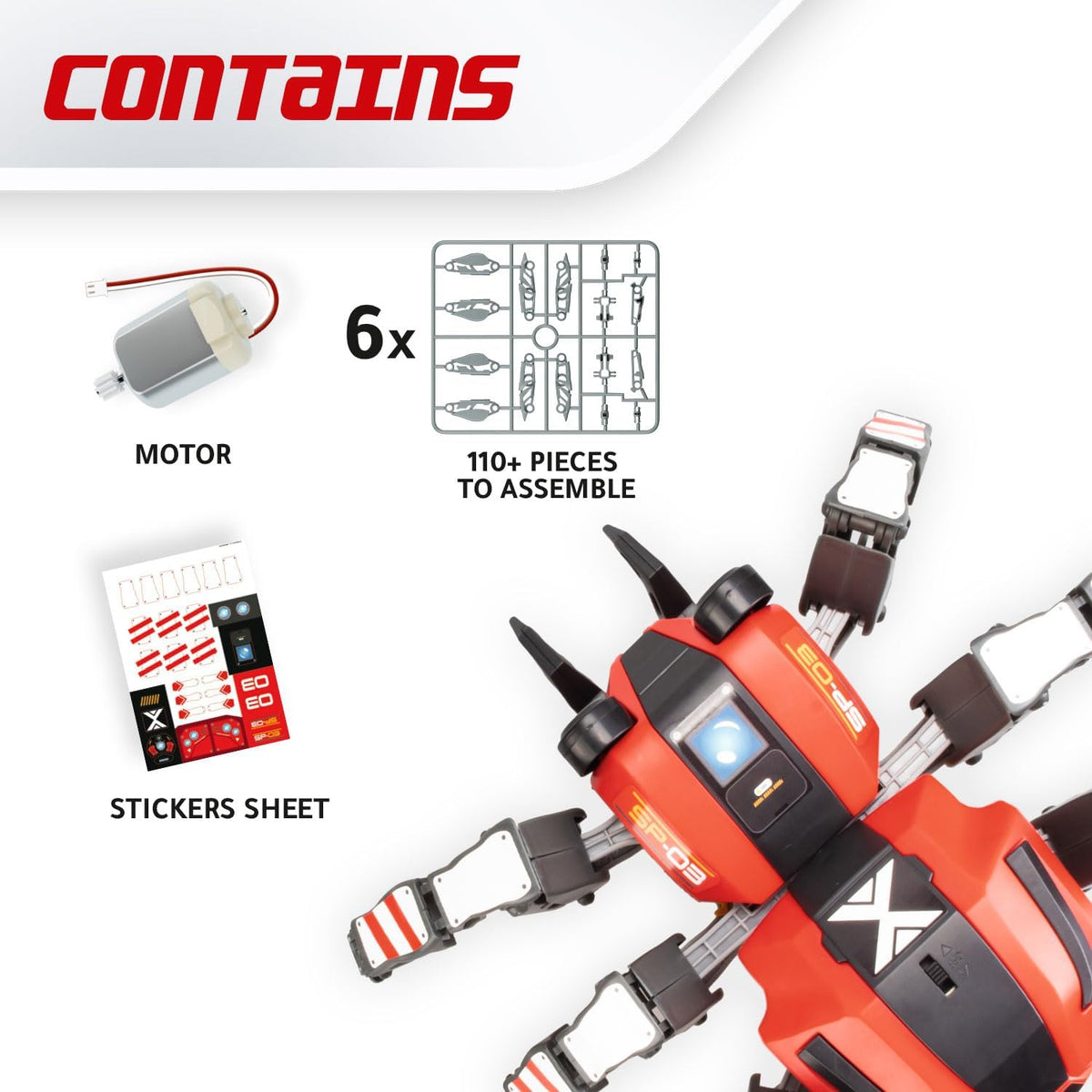 Xtrem Bots Spider Bot req 3 x AA batteries