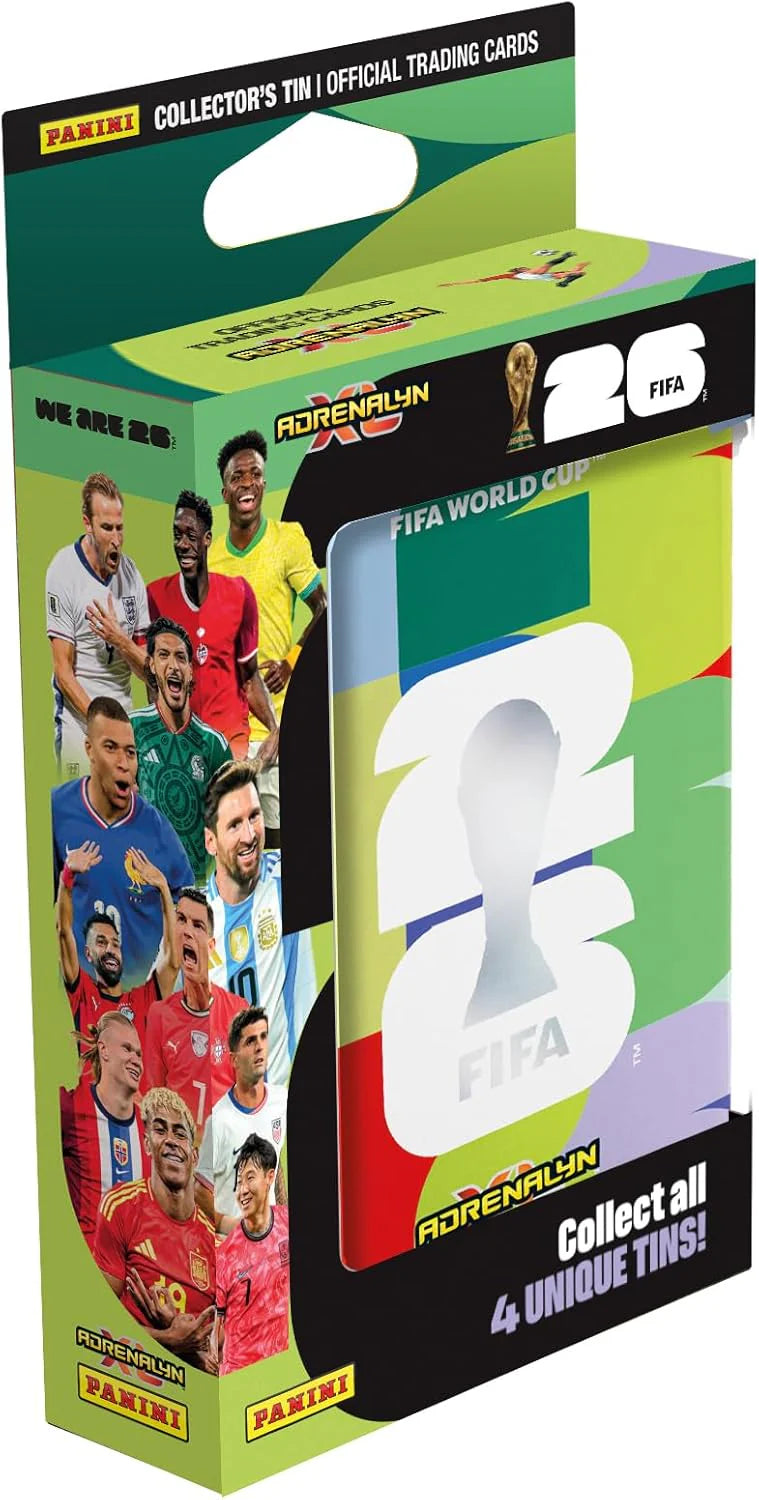 ADRENALYN PANINI - FIFA WORLD CUP 2026 CARD POCKET TIN ASSTD
