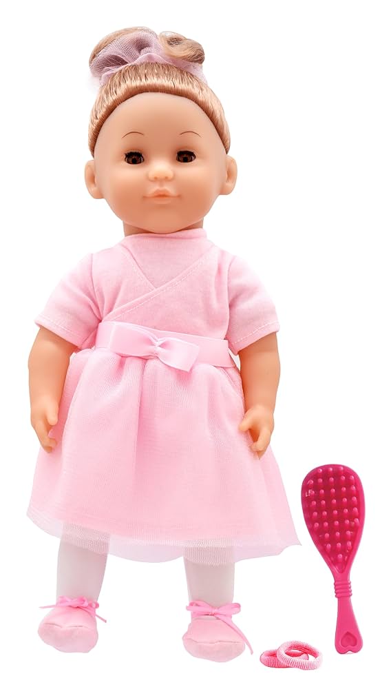 Dolls World Brunette 36cm Soft Bodied Doll - CHARLOTTE