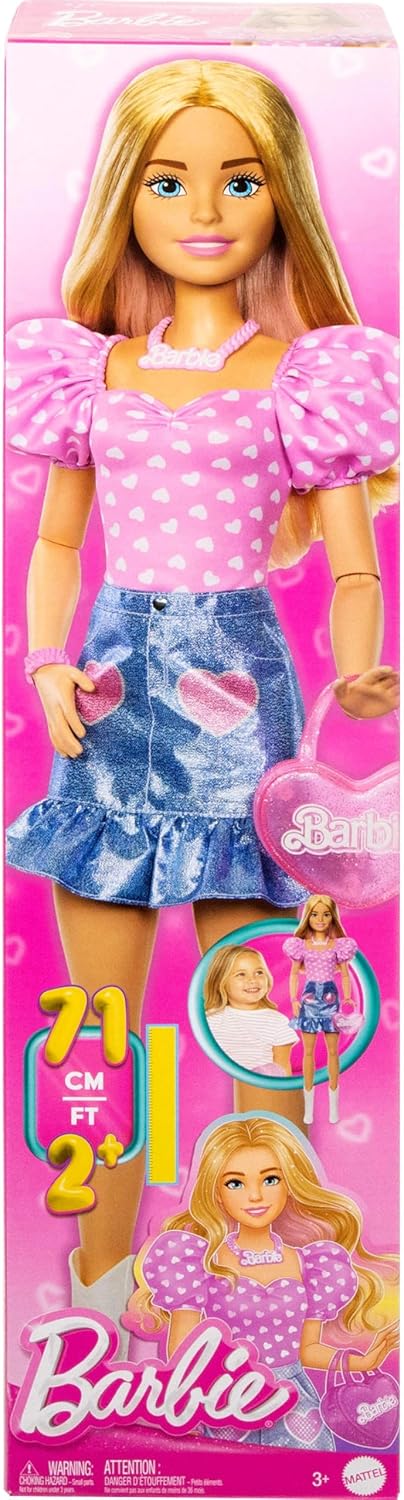 Barbie 28inch Doll 2025 Heart Design Pink Top