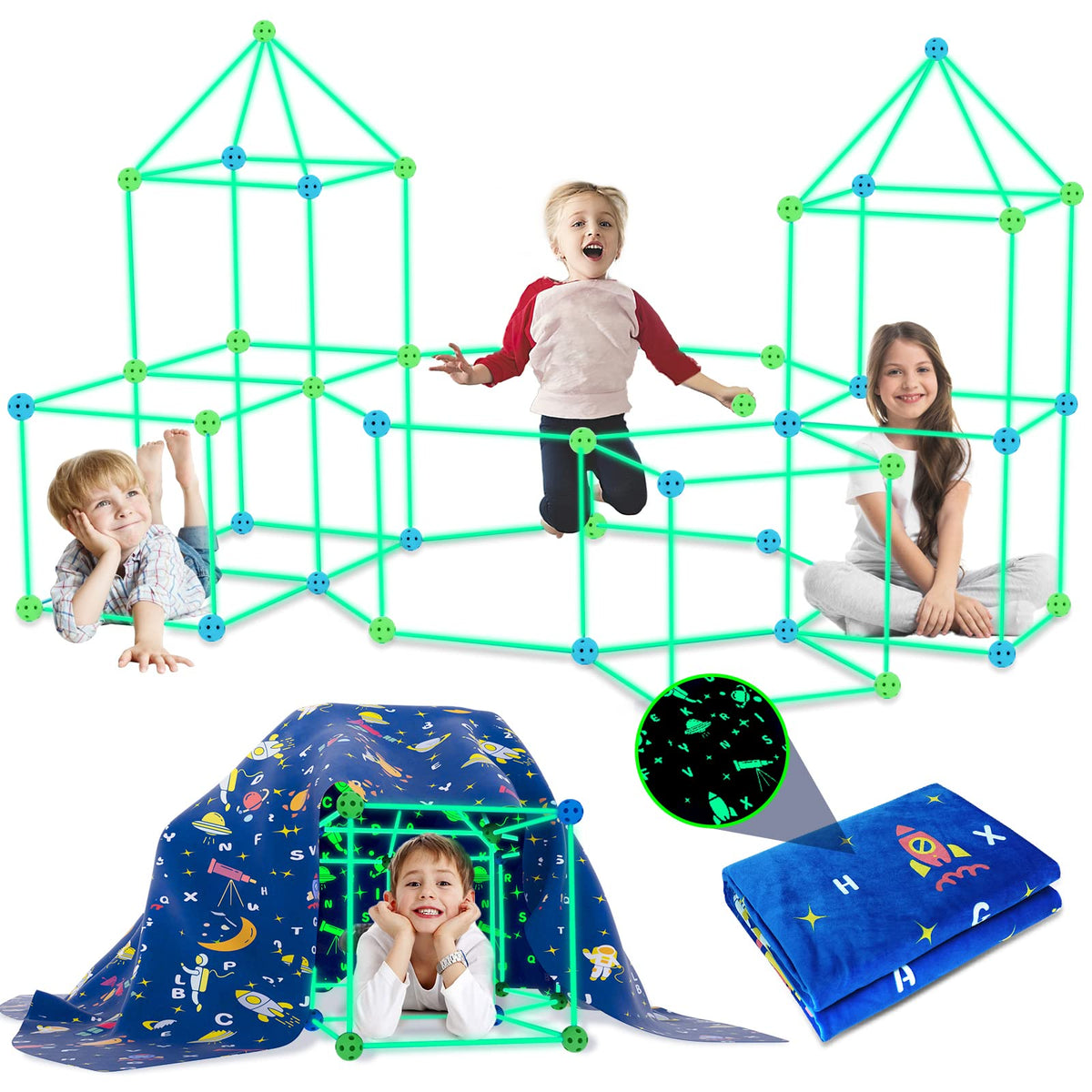 Glow In The Dark Build A Fort