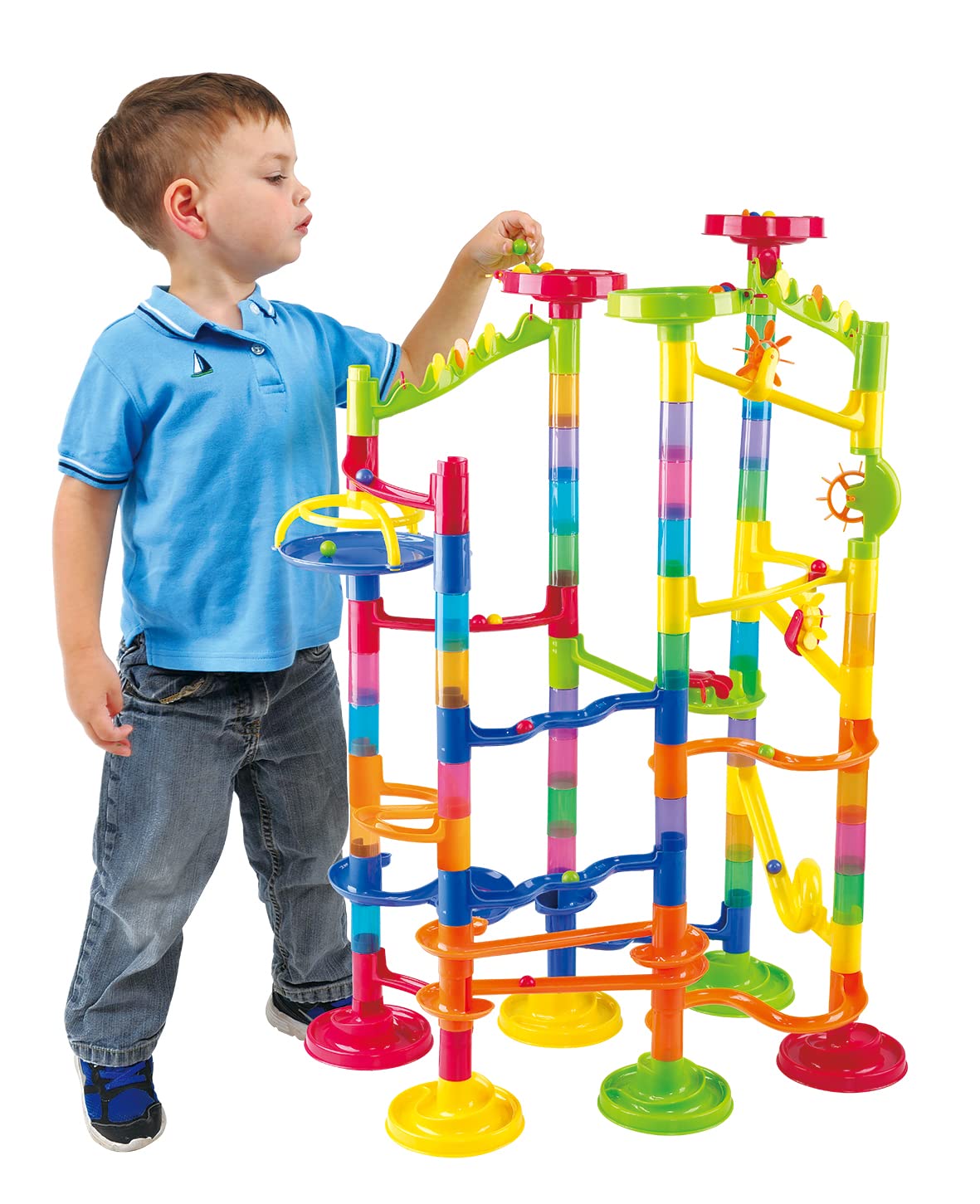PLAYGO TOYS ENT. LTD. Mega Marble Run Race Deluxe 100+ Pieces