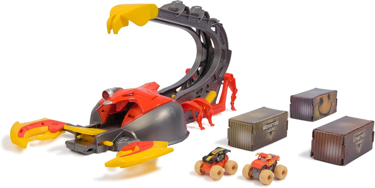 Monster Jam Mini Jams El Toro Loco Venom Velocity Scorpion Playset req 4 x AA batteries