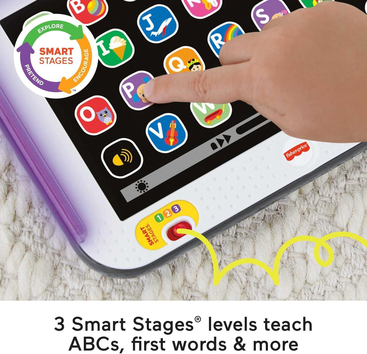 Fisher Price Laugh and Learn Smart Stages Tablet Grey