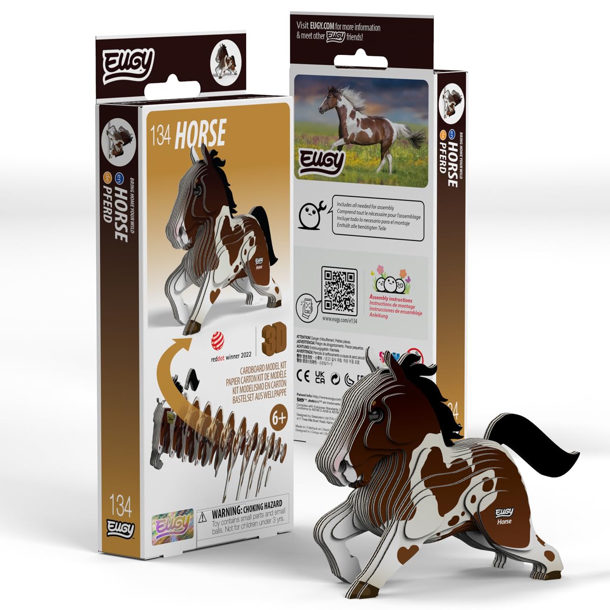 Eugy Cardboard Model Kit Horse