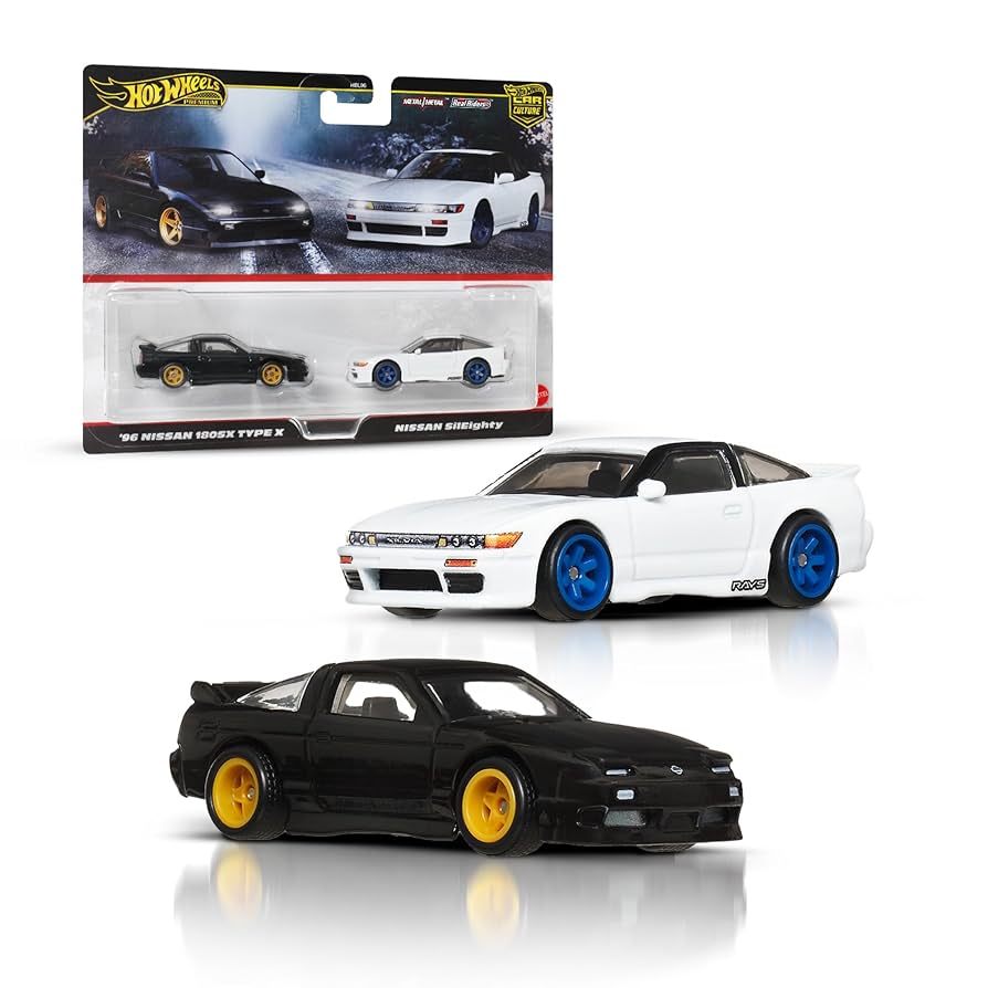 Hot Wheels Premium 2pk Cars &#39;96 Nissan 180SX TYPE X / Nissan SilEighty