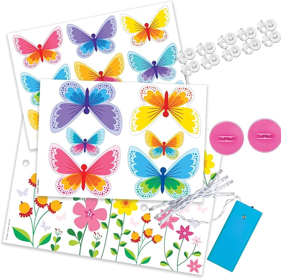 4M Kidz Maker Glow 3D Butterfly Canvas