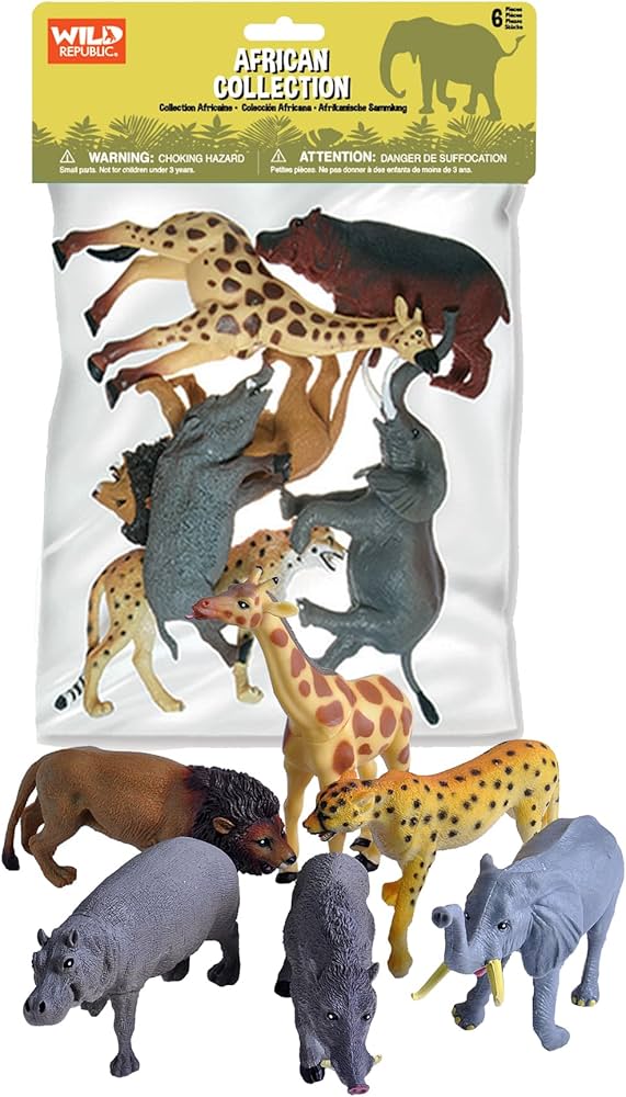 Poly Bag African Animals 6pc