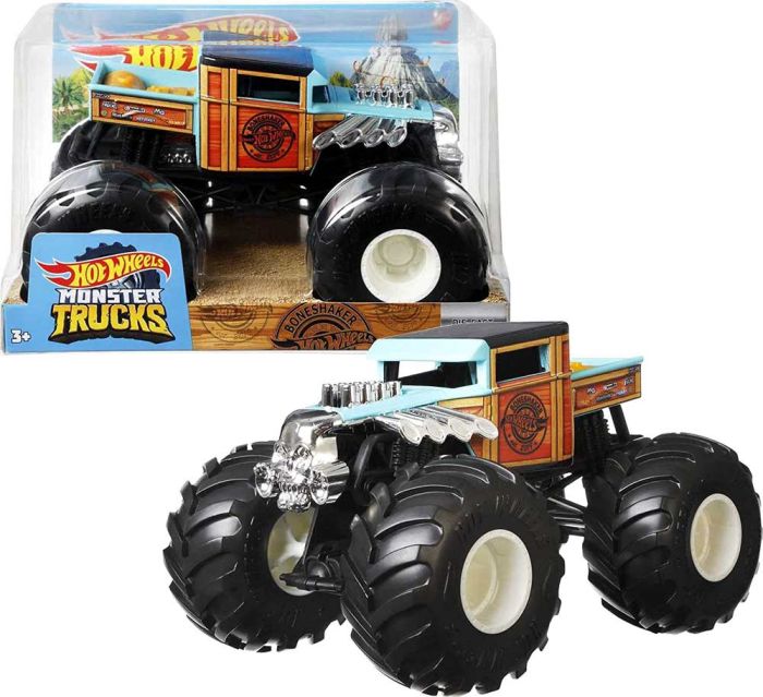 Hot Wheels Monster Trucks 1/24 Oversized Metal Bone Shaker