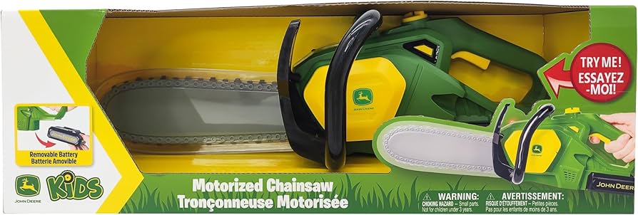 John Deere Motorized Chainsaw with Sound