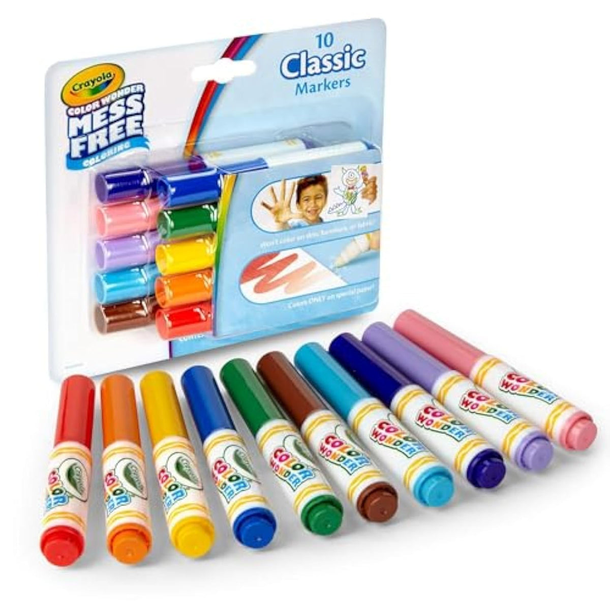 Crayola Colour Wonder Mini Markers Classic 10pack