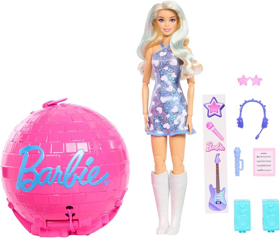 Barbie Career Burst Team Barbie Roll &amp; Reveal Pop Star