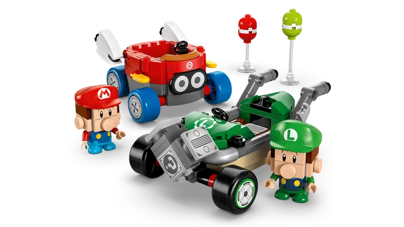 Lego 72034 Super Mario Kart - Baby Mario VS Baby Luigi