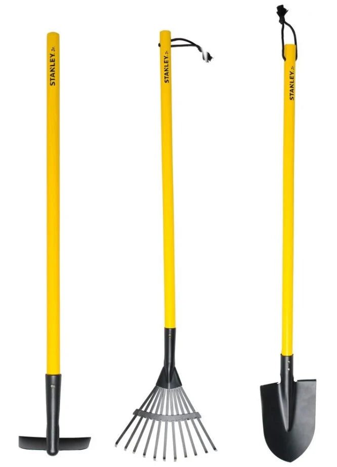 Stanley Jr 3pc Garden Tools Set with Long Handles New