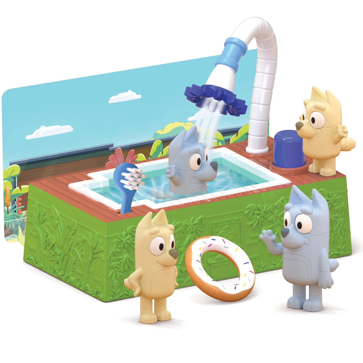 Scribble Scrubbie Bluey Poolside Play Set