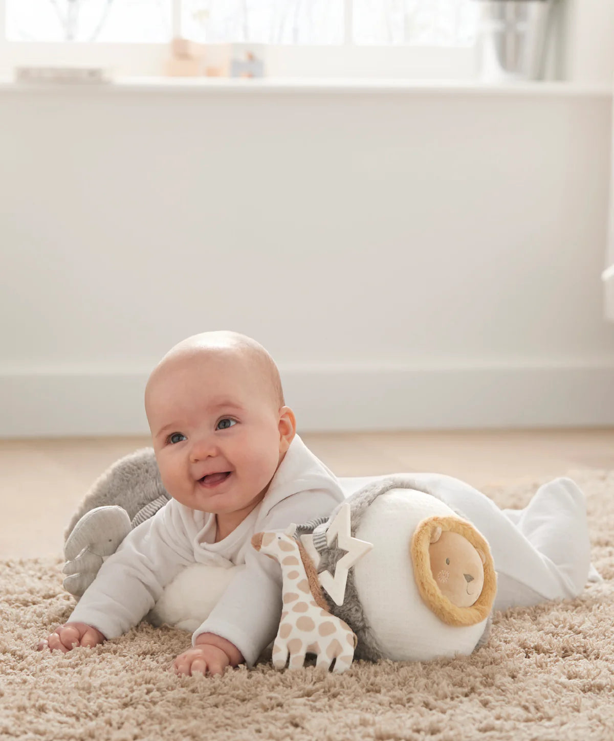 Mamas &amp; Papas Welcome To The World Tummy Time Activity Toy - Grey