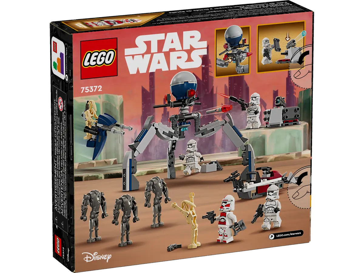 Lego 75372 Star Wars Clone Trooper and Battle Droid Battle Pack