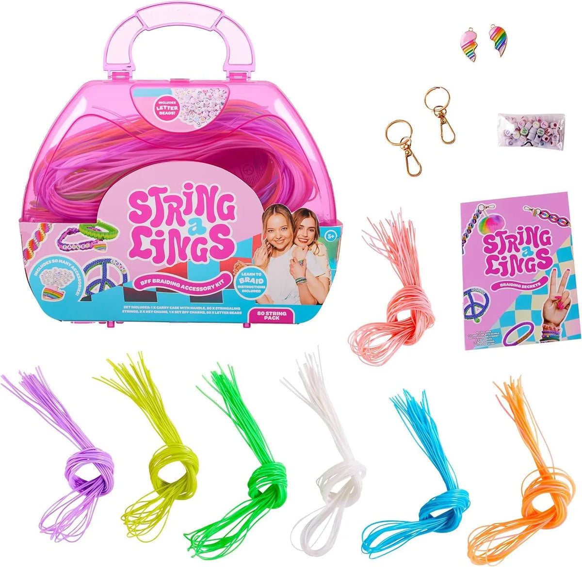Stringalings BFF Braiding Accessory Kit 80+pc