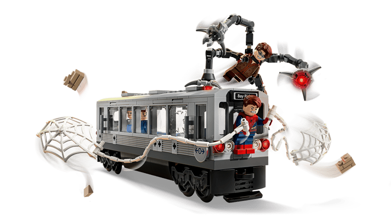 Lego 76321 Super Heroes Marvel Spiderman vs Doc Ock Subway Train Scene