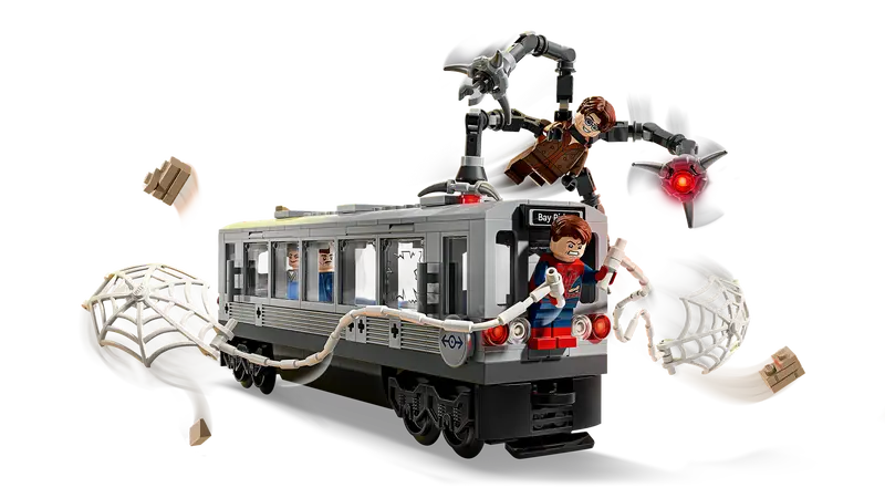 Lego 76321 Super Heroes Marvel Spiderman vs Doc Ock Subway Train Scene