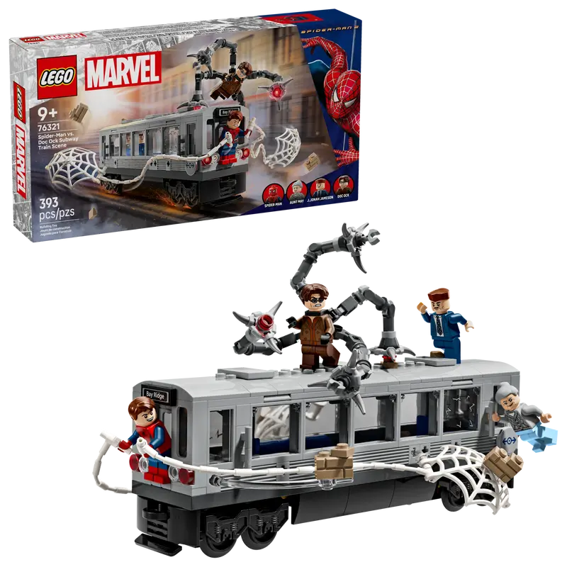 Lego 76321 Super Heroes Marvel Spiderman vs Doc Ock Subway Train Scene