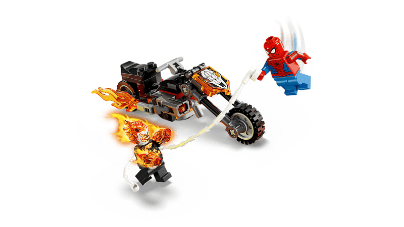 Lego 76335 Super Heroes Spiderman vs Ghost Rider Motorcycle
