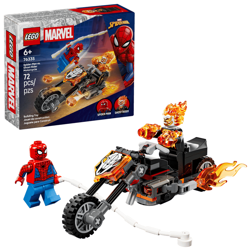 Lego 76335 Super Heroes Spiderman vs Ghost Rider Motorcycle