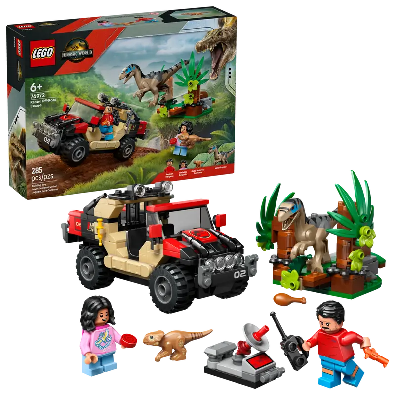 Lego 76972 Jurassic World Raptor Off-Road Escape