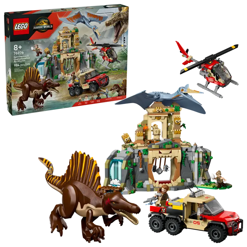 Lego 76976 Jurassic World Spinosaurus & Quetzalcoatlus Air Mission