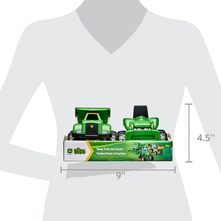 John Deere Sandbox Vehicles 2 Pack 15cm