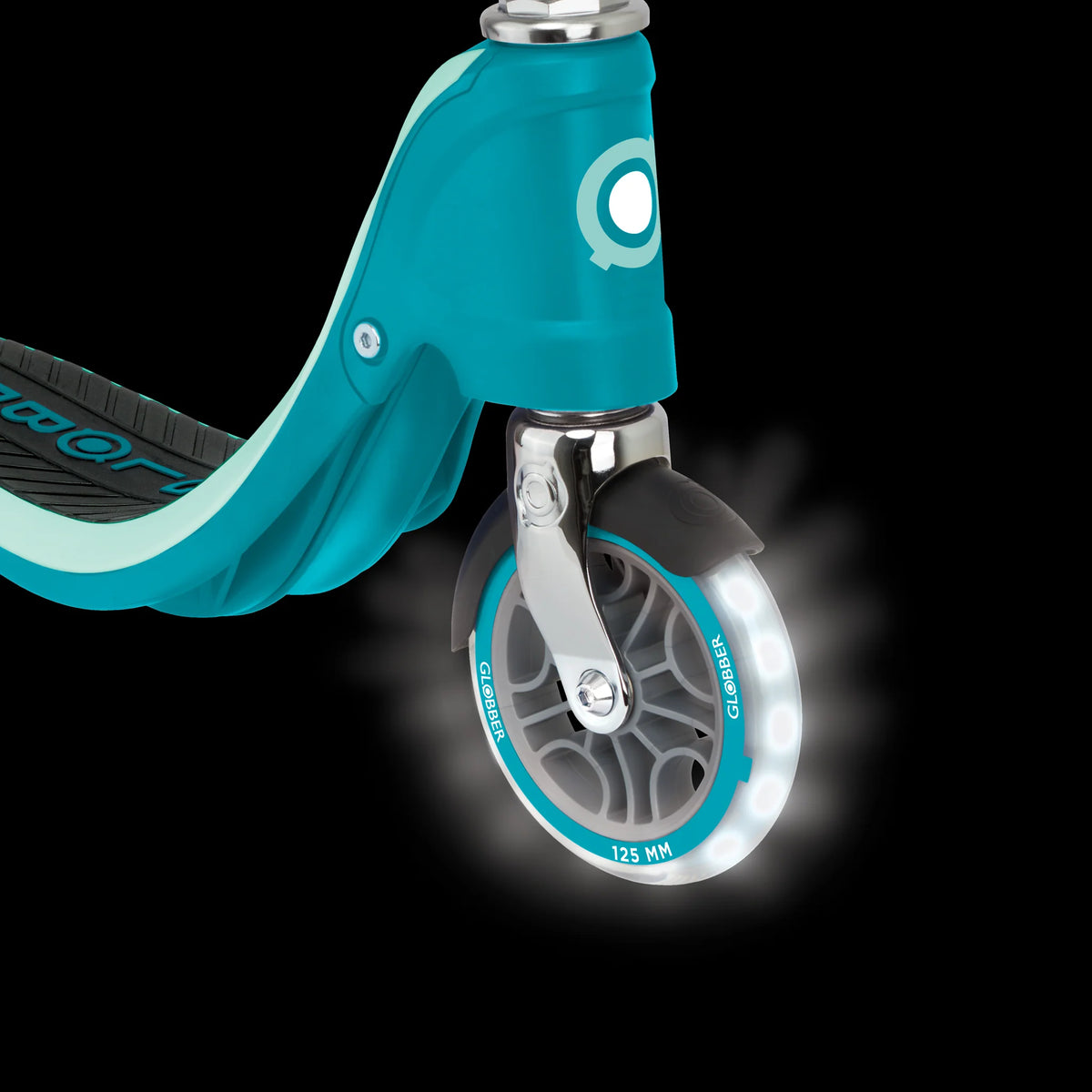 Globber Flow 125 Scooter w/ Lights TEAL