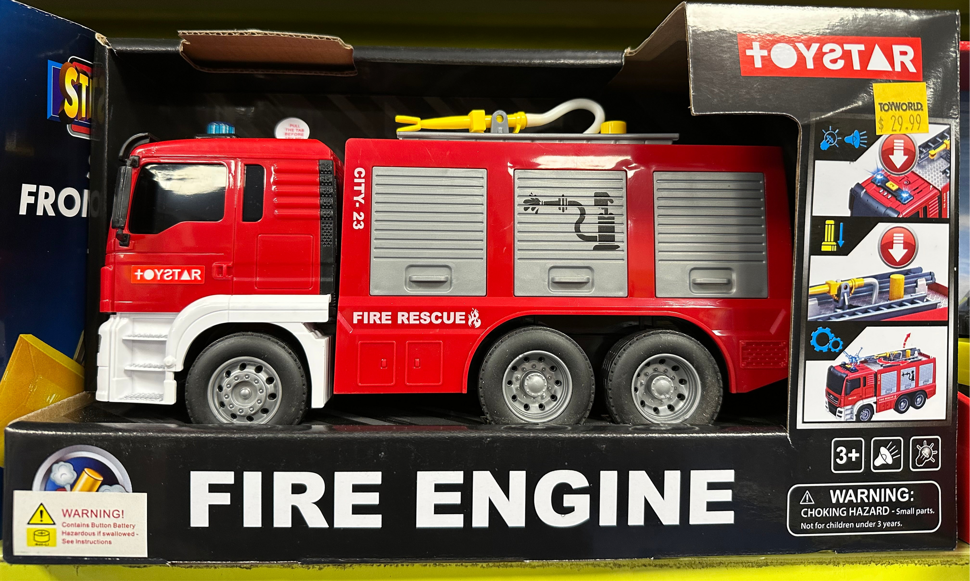 Toystar 25cm Fire Engine with Lights & Sound