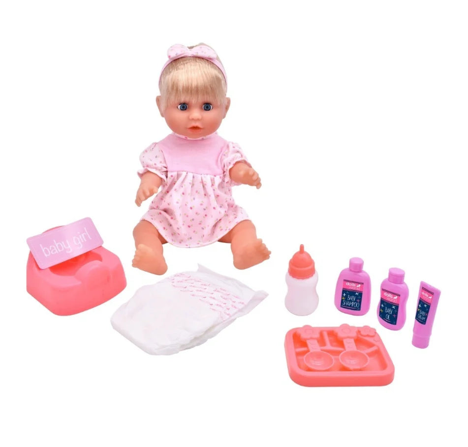 Dolls World Drink and Wet Olivia 38cm Doll