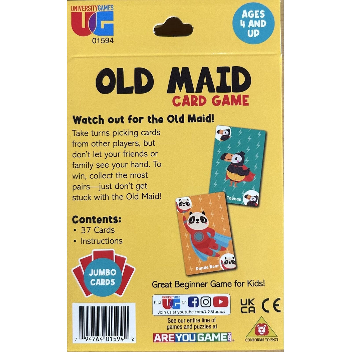 Old Maid Card Game