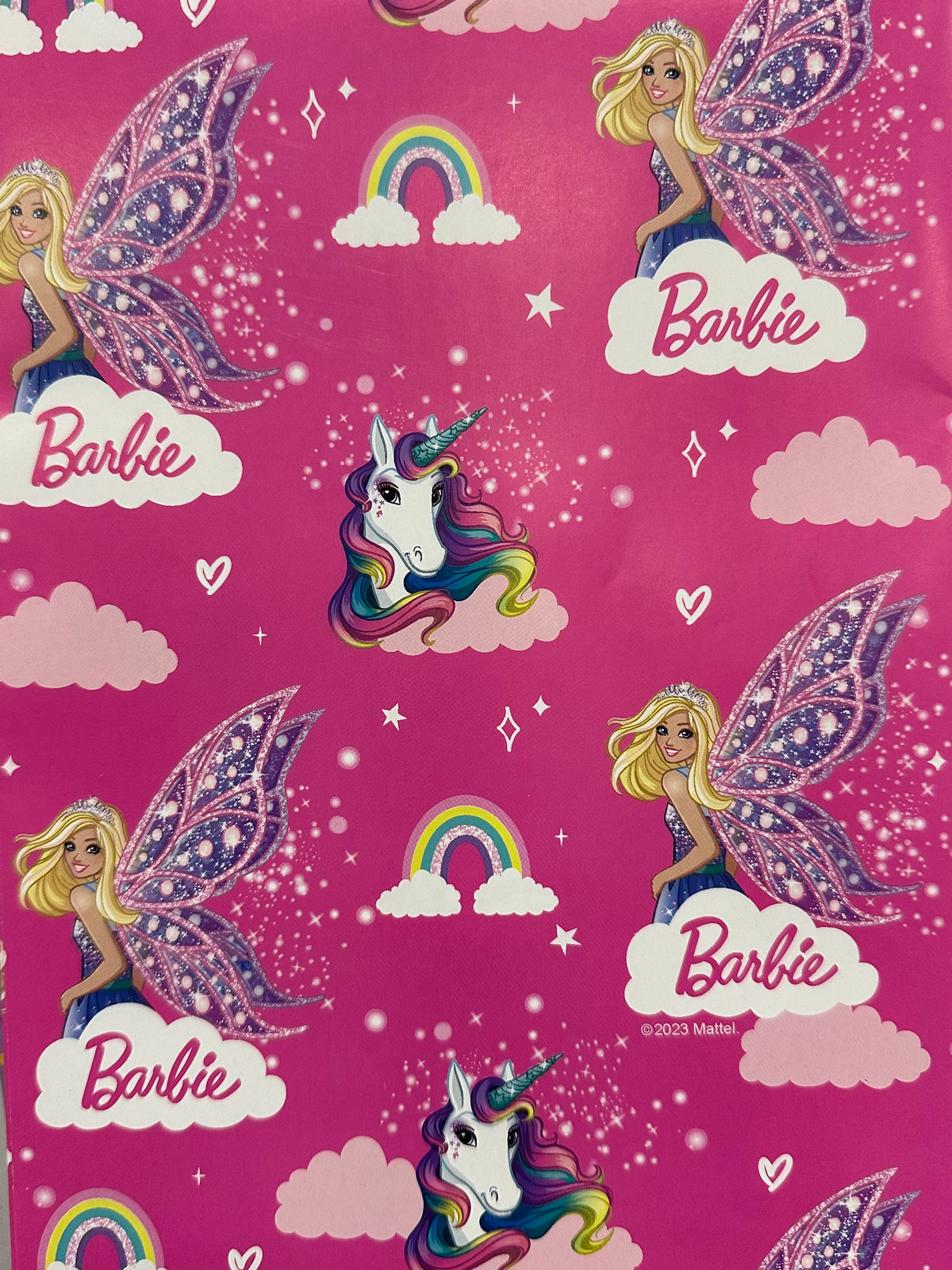 Wrap Folded Barbie Butterfly with Unicorn
