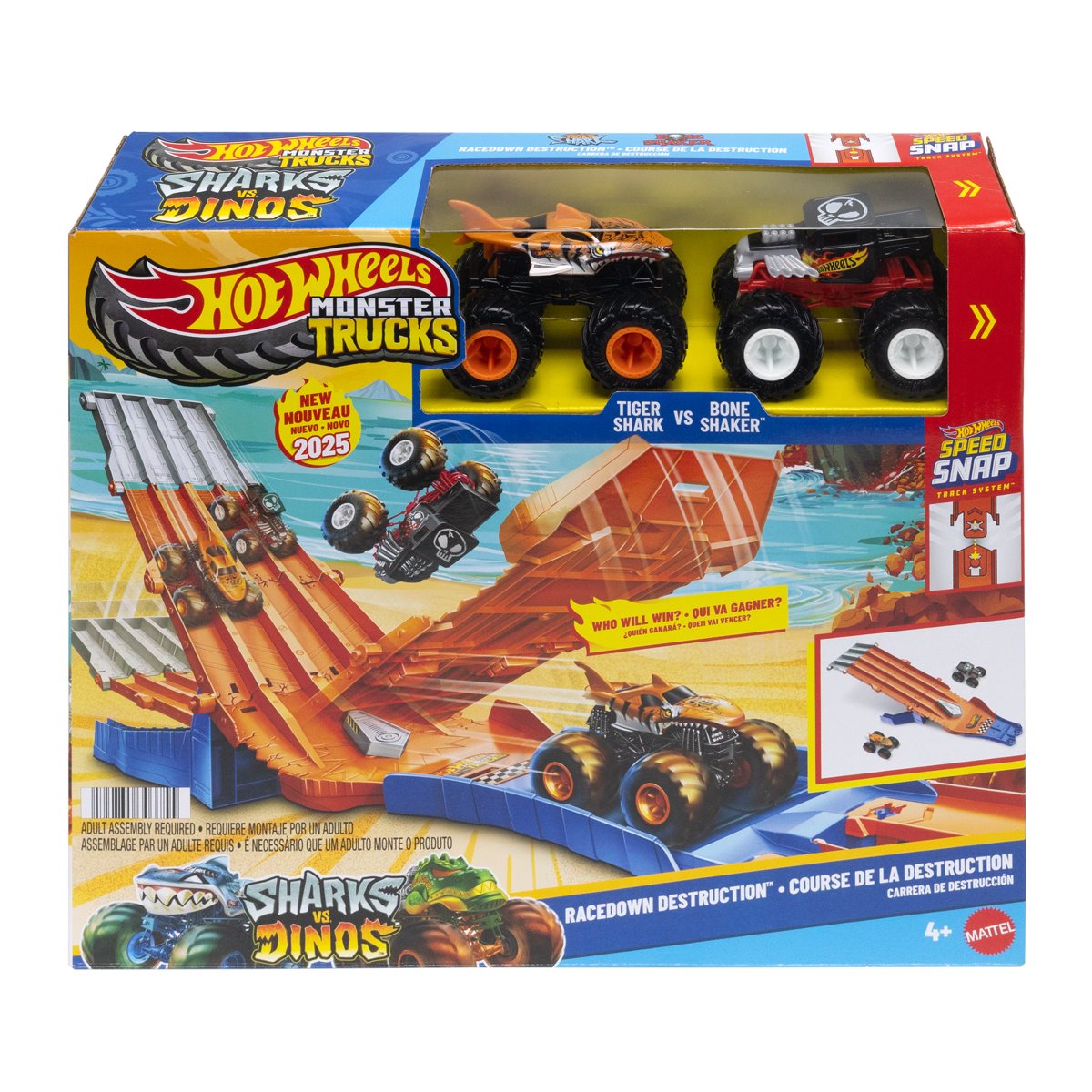 Hot Wheels Monster Trucks Racedown Destruction