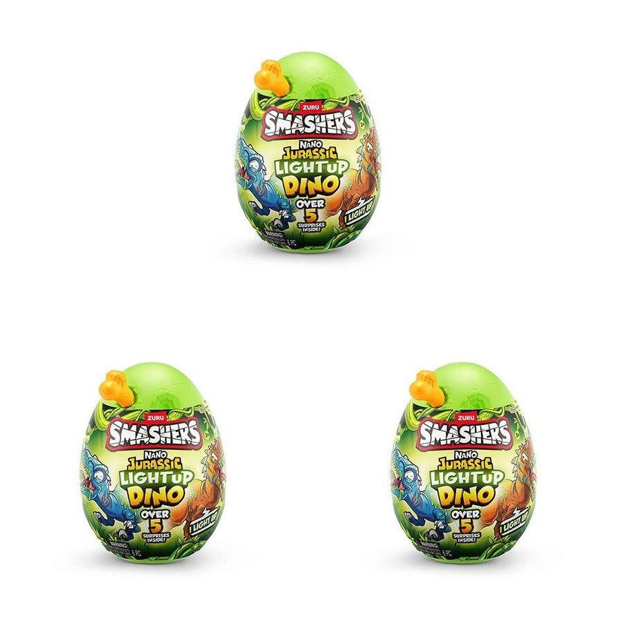 Zuru Smashers Jurassic Light Up Dino Nano Egg Assorted