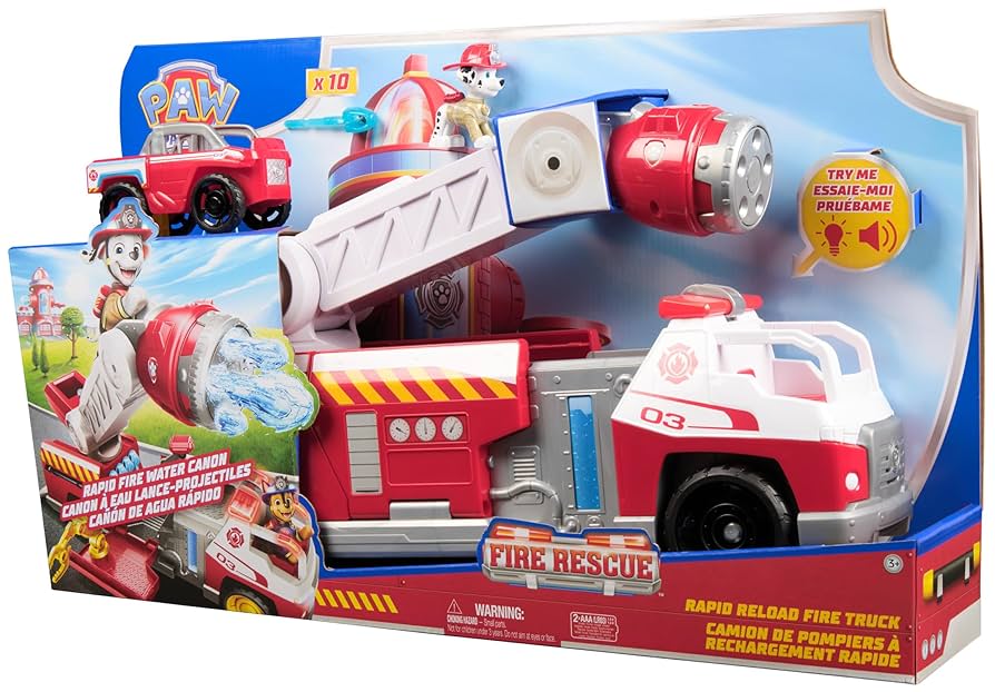 Paw Patrol Fire Rescue Rapid Reload Fire Truck