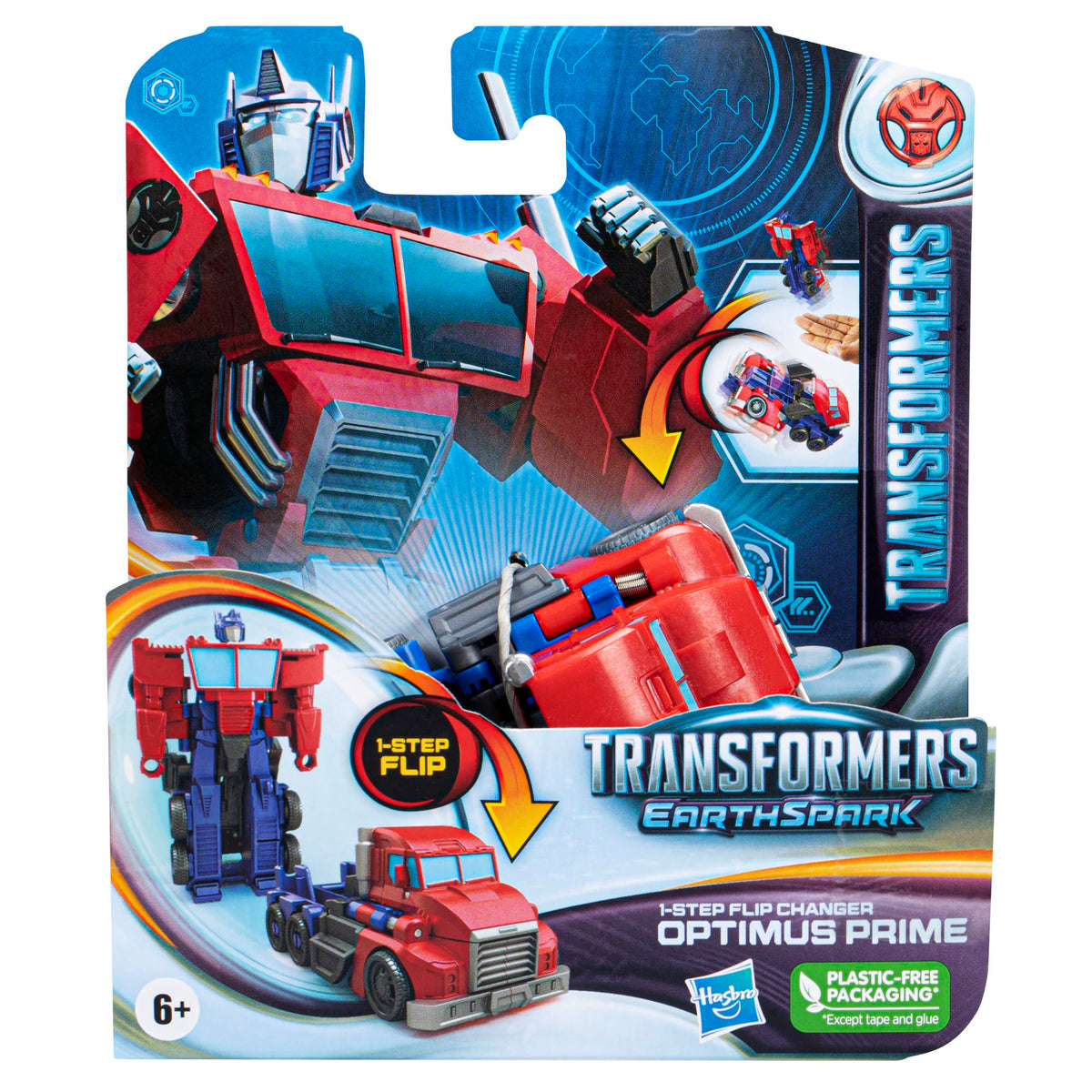 Transformers Earthspark 1 Step Flip Changer OPTIMUS PRIME
