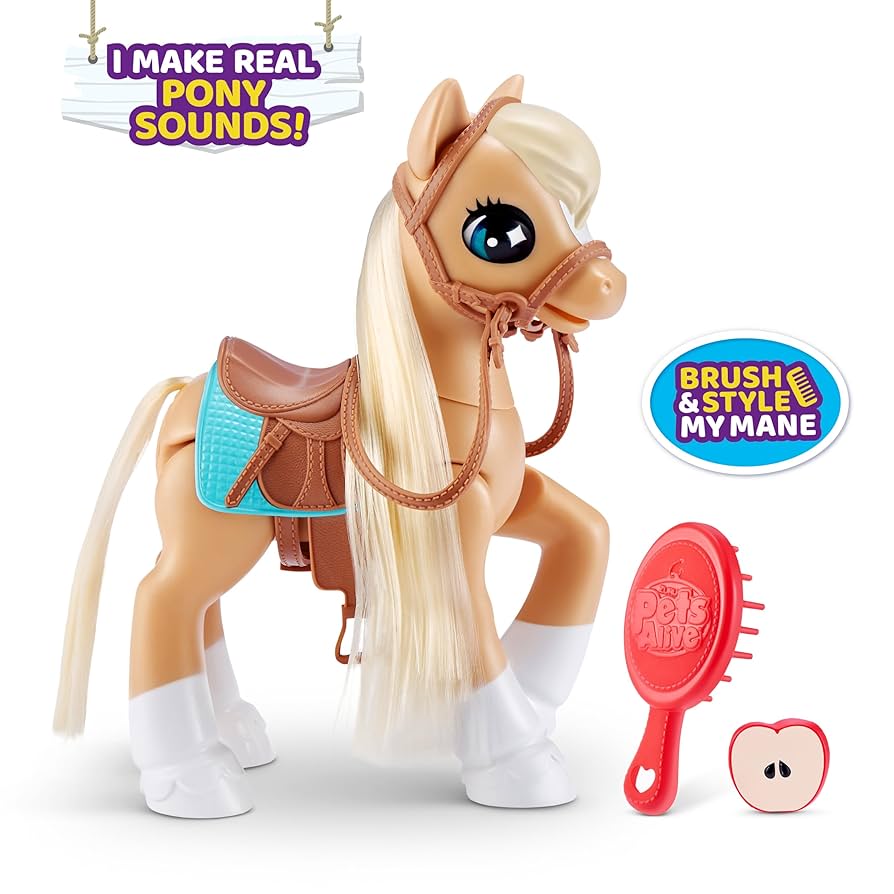 Zuru Pet&#39;s Alive My Magical Pony &amp; Stable Playset Req 3 AAA Batteries