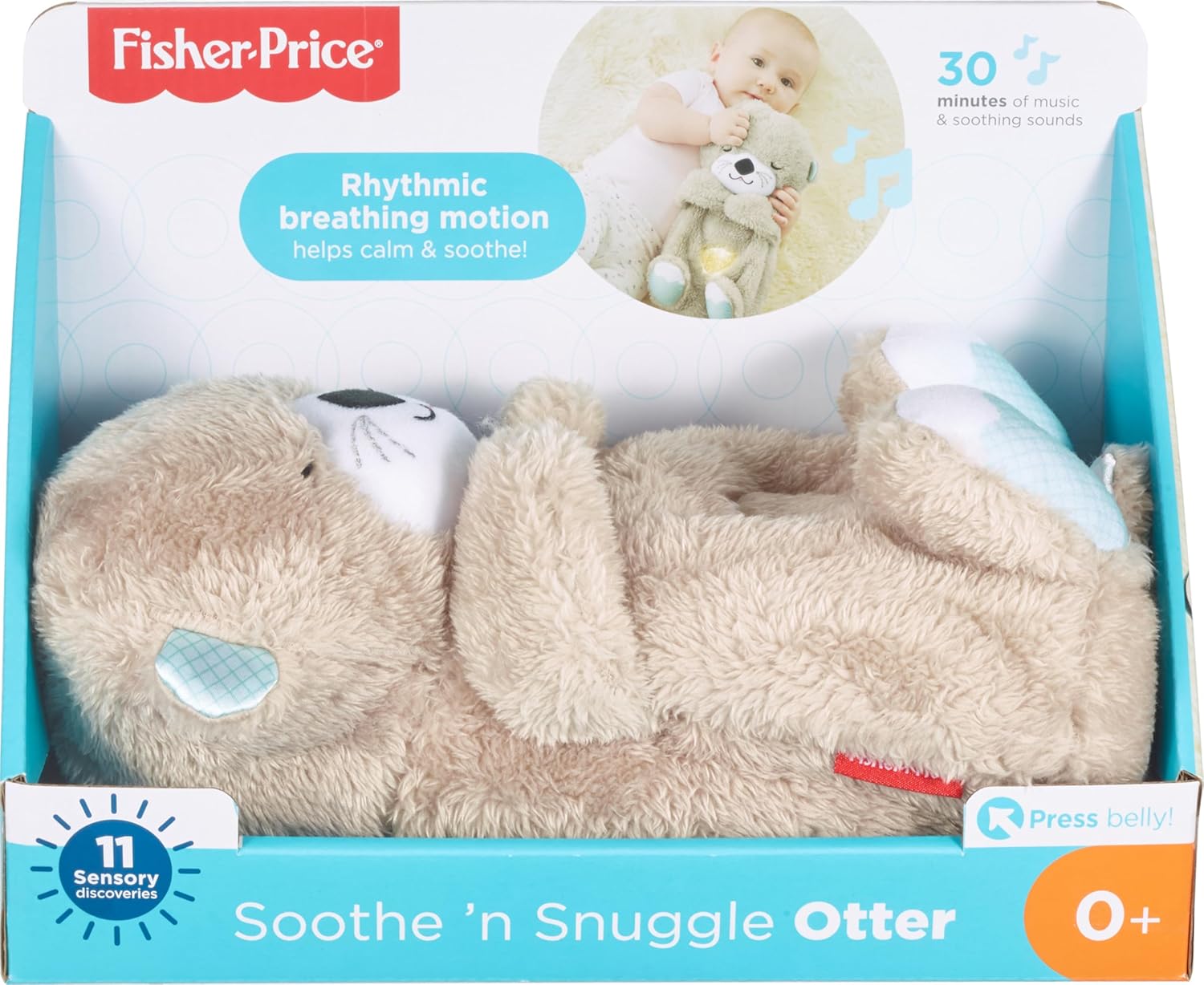 Fisher Price Sooth N Snuggle Bedtime Otter with Rhythmic Breathing Motion