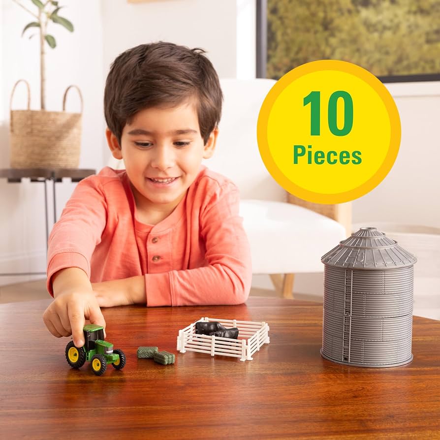 John Deere 1/64 Mini Grain Bin 10pc Playset