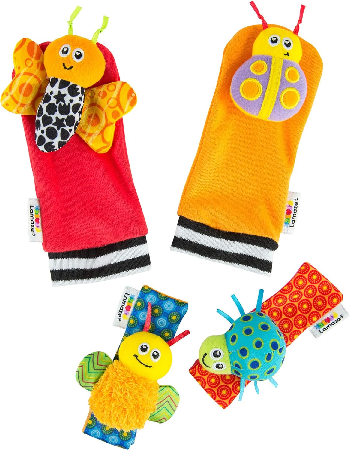 Lamaze Gardenbug Foot Finder &amp; Wrist Rattle Set