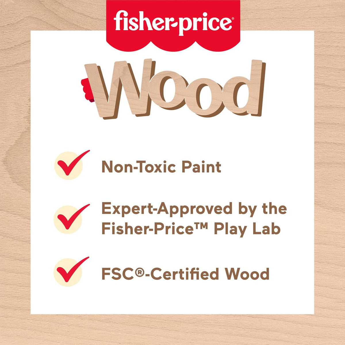 Fisher Price Wooden Jigsaw Puzzle 12pcs Animals