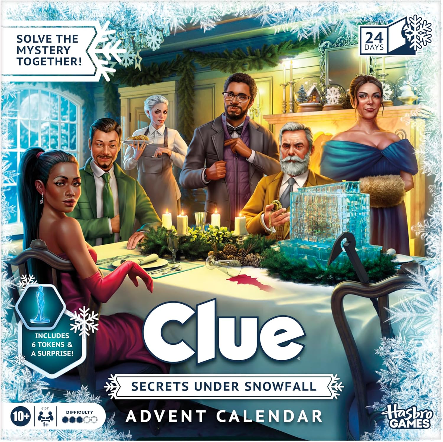 Cluedo Secrets Under Snowfall Advent Calendar