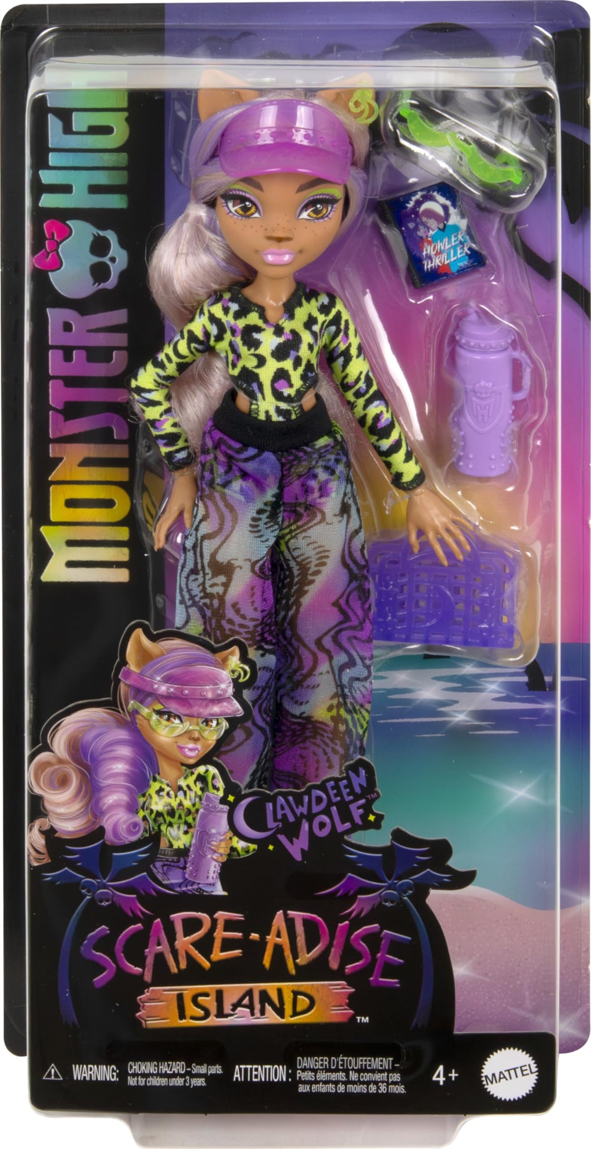 Monster High Scare-Adise Island Fashion Doll Clawdeen Wolf HRP67