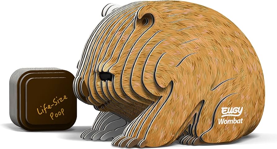 Eugy Cardboard Model Kit Wombat