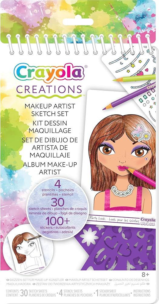 Crayola Creations Makeup Artist Sketch Set