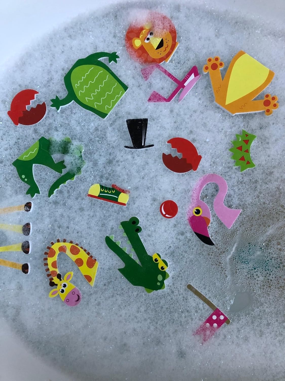 Buddy &amp; Barney Bath Time Stickers with Storage Bag ANIMALS